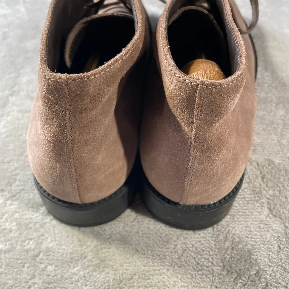 Tods Chukka Boots Shoes Mens 10.5 Light Brown Suede Preppy Office Italy Luxury